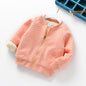 Girls Fleece-lined Thick Casual Jacket