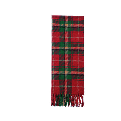 Unisex Red And Green Plaids Scarf