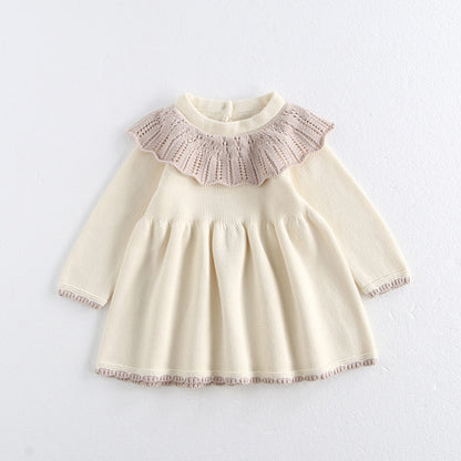 Baby Girl Autumn Dress Knitted