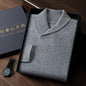 Mens Cashmere Lapel Sweater