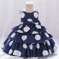 Girls' Casual Polka Dot Printed Dress