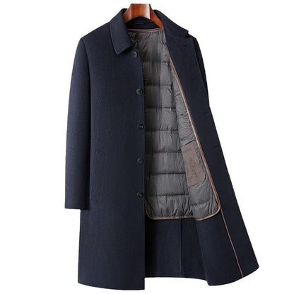 Mens Double-sided Wool Overcoat