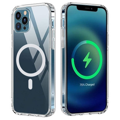 PC Transparent Magnetic Wireless Charger Protective Phone Case