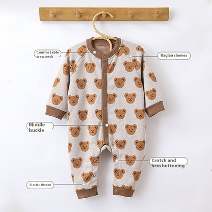 Baby Jumpsuit Knitted Bear