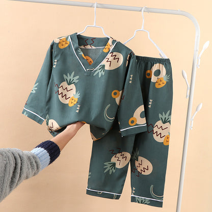 Children's Thin Print Homewear Set