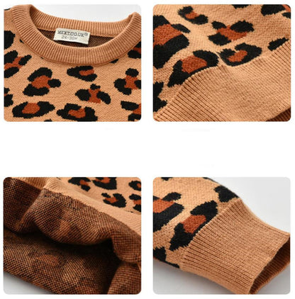 Kids Jumper Leopard Sweater