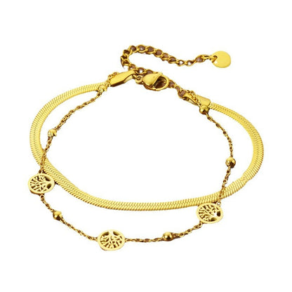 Pachira Macrocarpa Double Layer Twin Bracelet