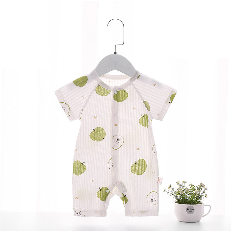 Baby Romper Cotton Short Sleeve Air Conditioning Suit