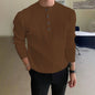 Men's Half-high Collar Button Sweater