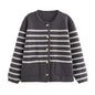 Women's Stripes Knitted Cardigan Jacket