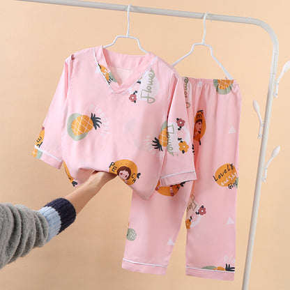 Children's Thin Print Homewear Set