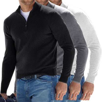 Mens Long-sleeved Bottoming Shirt Cardigan