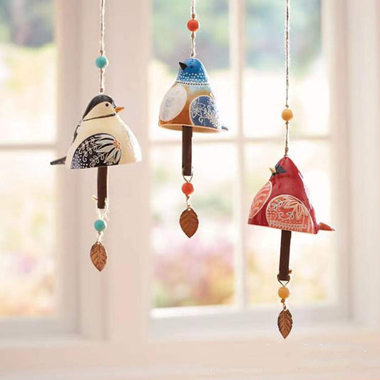 Bird Wind Chime Resin Spring Garden Ornament