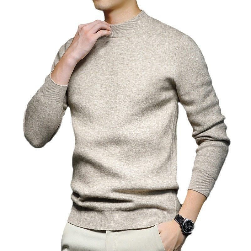 Men's Sweater Knitted Long Sleeve High neck