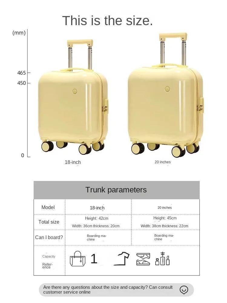 Universal Silent Wheel Suitcase For Children