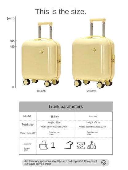 Universal Silent Wheel Suitcase For Children