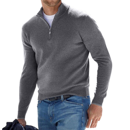 Mens Long-sleeved Bottoming Shirt Cardigan