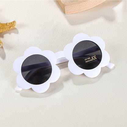 Children's Baby Cute Sun Flower Sunglasses Advanced Frosted Photo Sun-shade Glasses