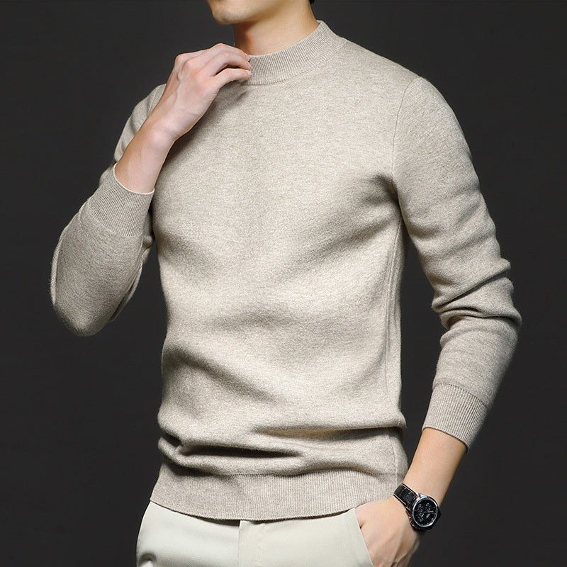 Men's Sweater Knitted Long Sleeve High neck