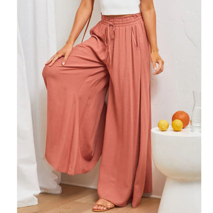 Printed Comfortable Casual Wide-leg Trousers