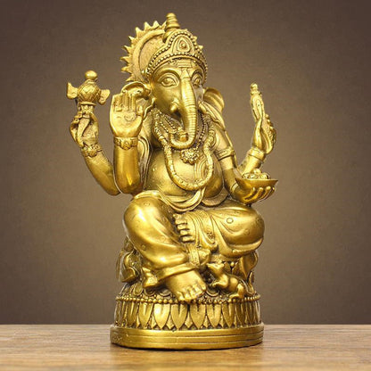 Bronze Trunk Ganapathy God Ornament