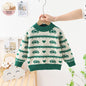 Children's Extra Thick Round-neck With Fleece Lining Sweater