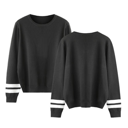 Round neck knit sweater for men and women