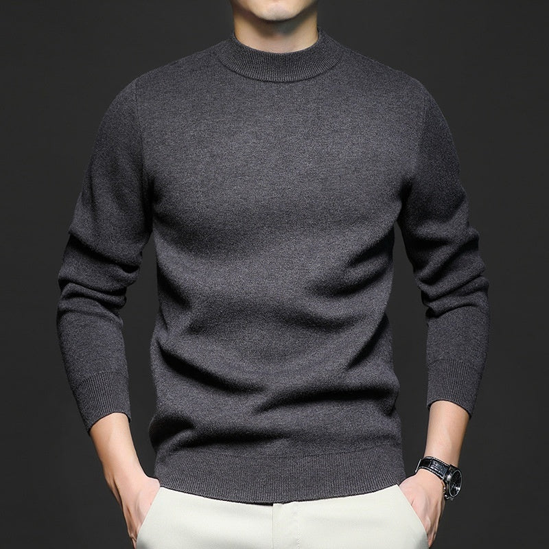 Men's Sweater Knitted Long Sleeve High neck