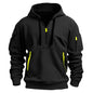 Mens Cotton Dropped Shoulder Hooded Sweatshirt