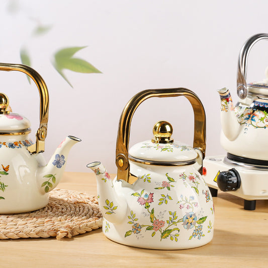 Enamel Outdoor Tea Pot