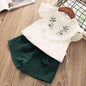 Kids Baby Girls Clothes New Short Sleeve T-Shirt Pants Dress