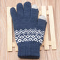 Knitted touch screen gloves