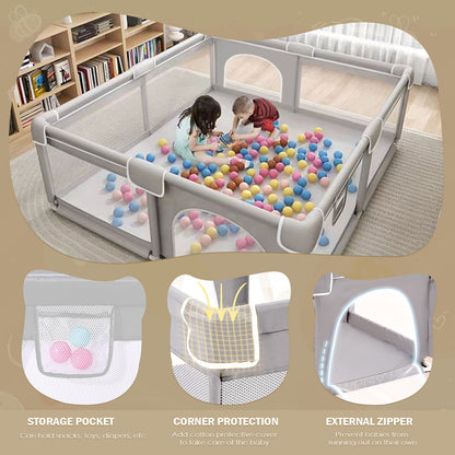 Baby Playpen With Mat Activity Centre