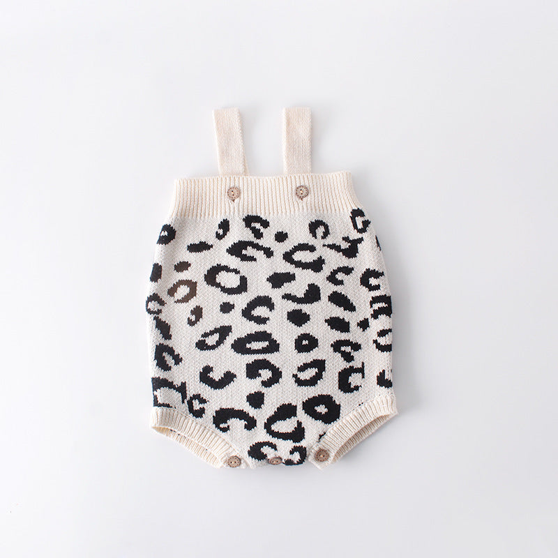 Baby Leopard knitted coat