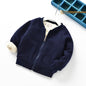 Girls Fleece-lined Thick Casual Jacket