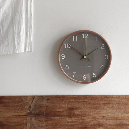 Wood Wall Clock Living Room Modern Minimalist Creative Clock