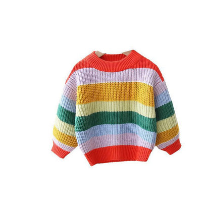 Baby Loose Striped Knitted Pullover