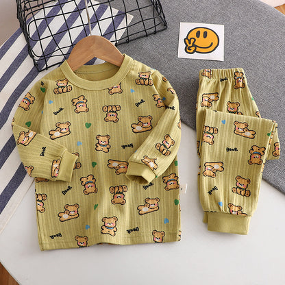 Children's Underwear Jacquard Cotton Suit