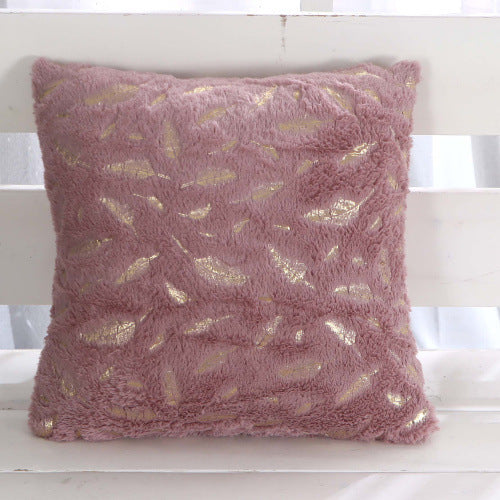 Sofa Plush Bronzing Cushion Pillow