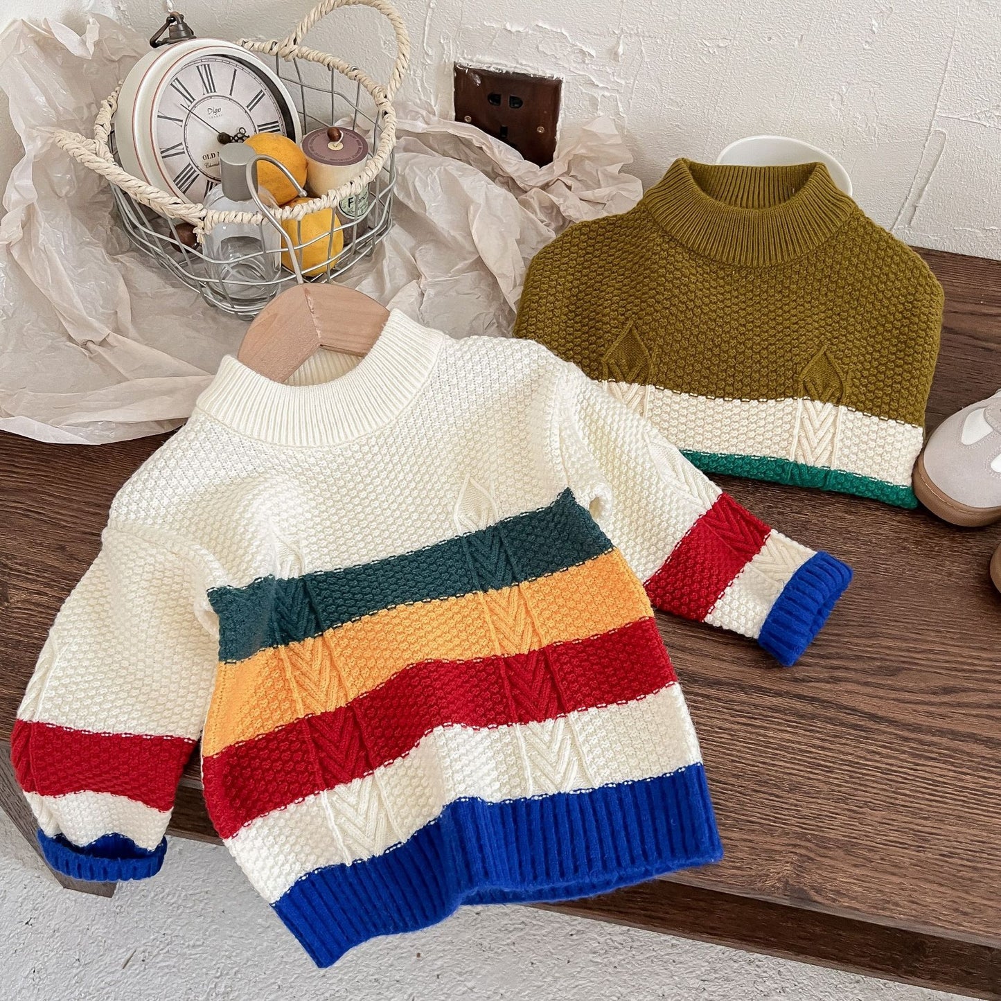 Sweater Cardigan Baby Round Neck Coat