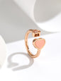 Love Happy stone Open Ring Couple