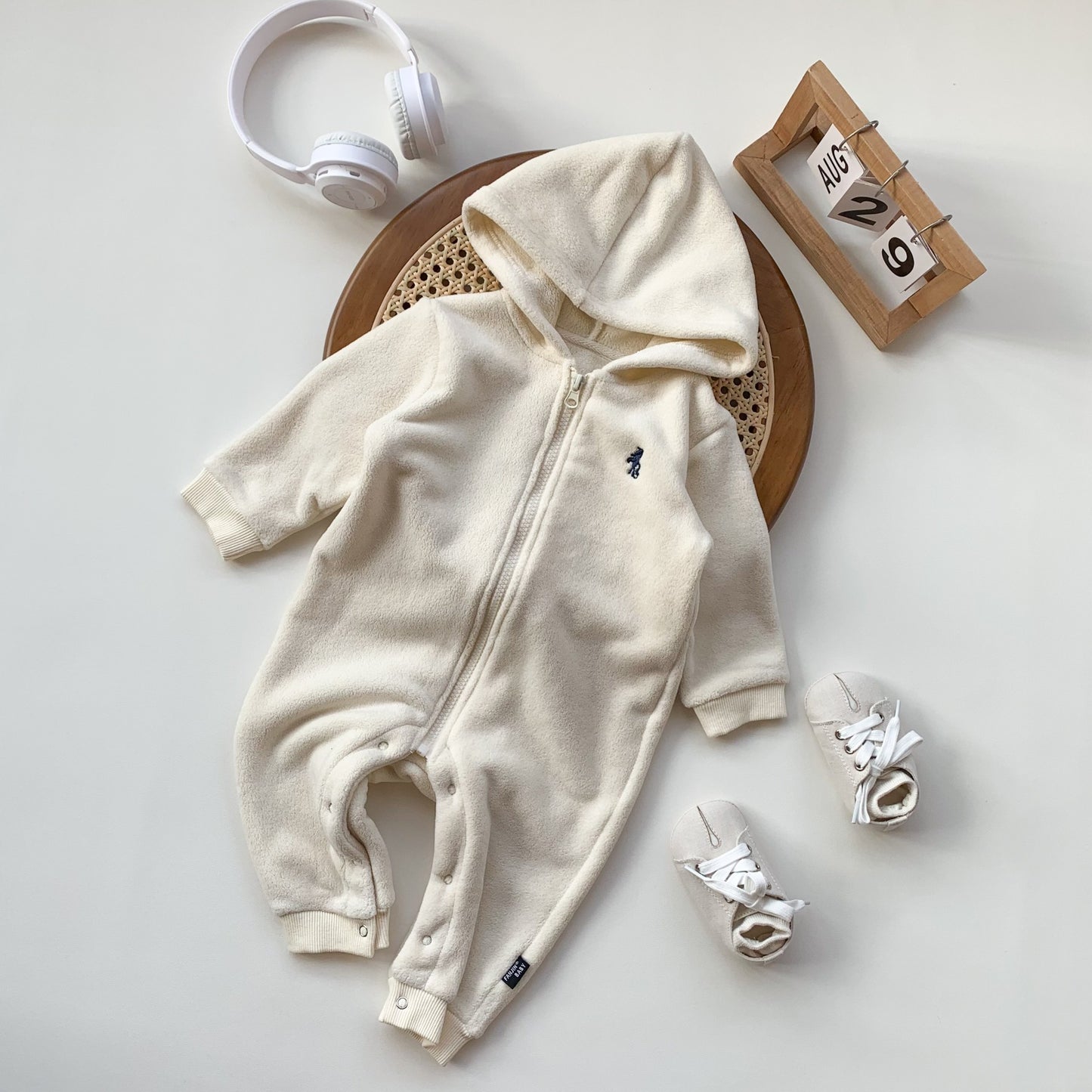 Baby Winter Clothes Hooded Going Out Rompers Jumpsuit