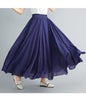 Lady Literature Plus Size Cotton And Linen Skirt