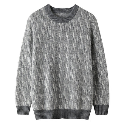 Mens Thick Round Neck Woolen Sweater