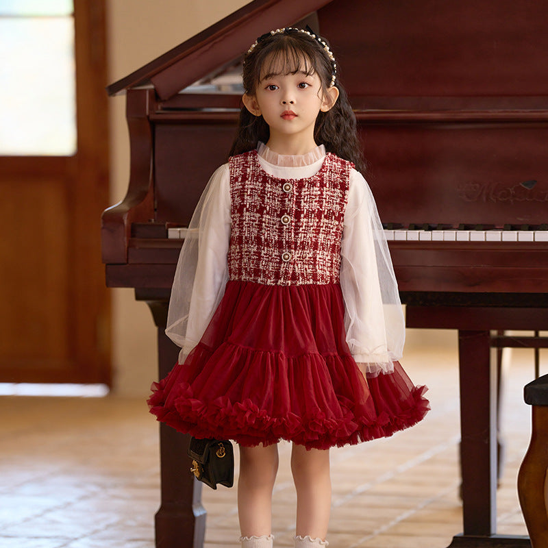 Girl Breathable Vest Skirt