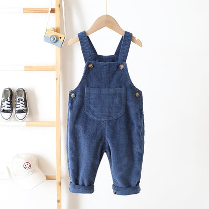 Children's Corduroy suspender pants