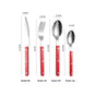 304 Stainless Steel Knife, Fork And Spoon French Rivet Tableware Clip Handle Hotel Western Dinner Set