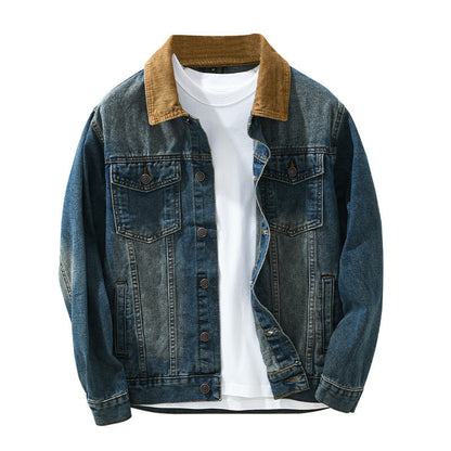 Mens Denim Coat Japanese Jacket