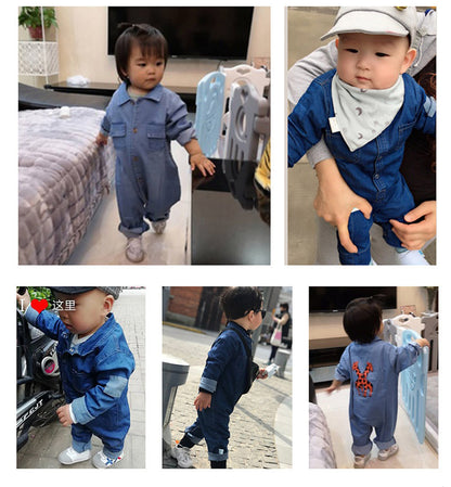 Baby denim jumpsuit