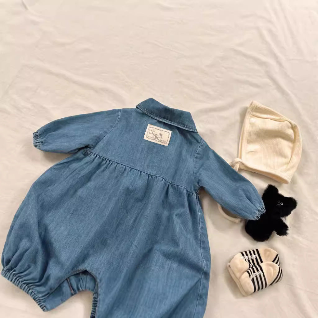 Jumpsuit Boys And Girls Cute Lapel